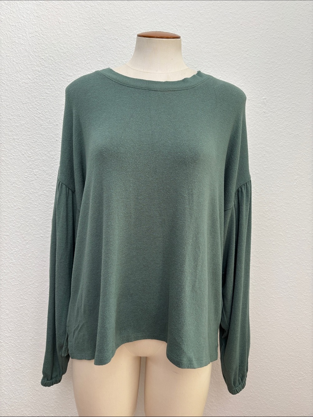 Madewell Misty Green Relaxed Long Sleeve Pullover